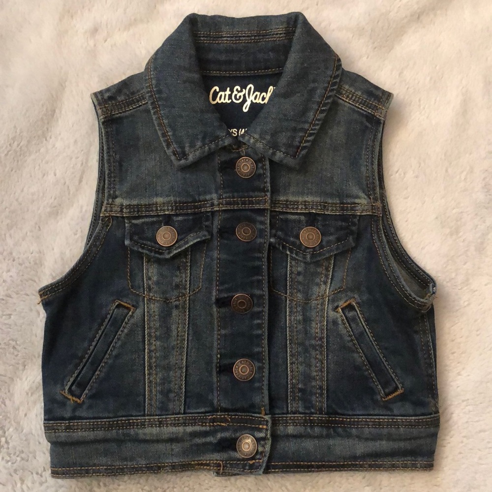 NWOT! Jean Vest Size XS 4/5